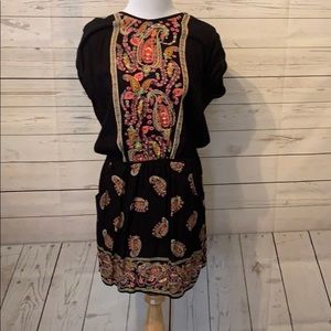 Black Paisley Print Sundress